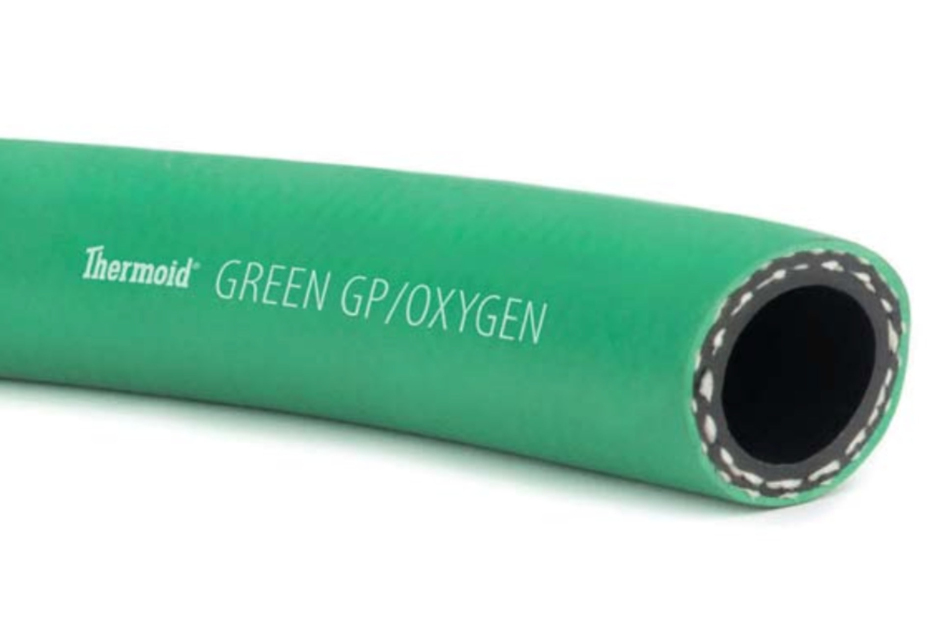 Green Rubber Oxygen Hose - Cut and Couple